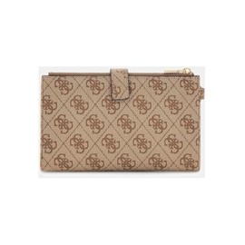 GUESS Laurel II portafolios organizadora con doble cierre, logotipo de Latte, Logotipo latte, Talla unica