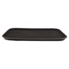 G.E.T. NS-1216-BK BPA-Free Non-Slip Plastic Rectangular Serving Tray, 12" x