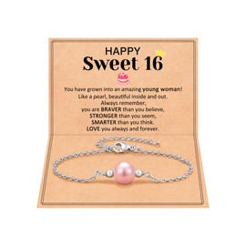 ORISPRE Sweet 16 Gifts for Girls 16th Birthday Decorations 16 Year Old Girl Birthday Gifts Ideas Sweet Sixteen Bracelet