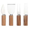 THUN - Set tagliere con coltelli formaggio - legno -