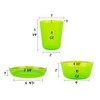 Cuddly Hippo Kids Plastic Dinnerware Set of 18 Multi Color
