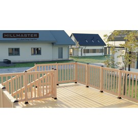 HILLMASTER 4X4 Post Caps for 3.5inx3.5in Wood Fence Post, Water-Proof UV-Proof Durable PP Plastic Decking Post Top Cap Cover with Mounting Screws, 4 Pcs, Black