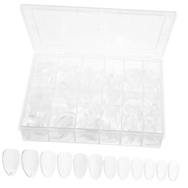 Beavorty Full Coverage Press Nails Kit Short Nail Tips Abs Material for Professional Manicure