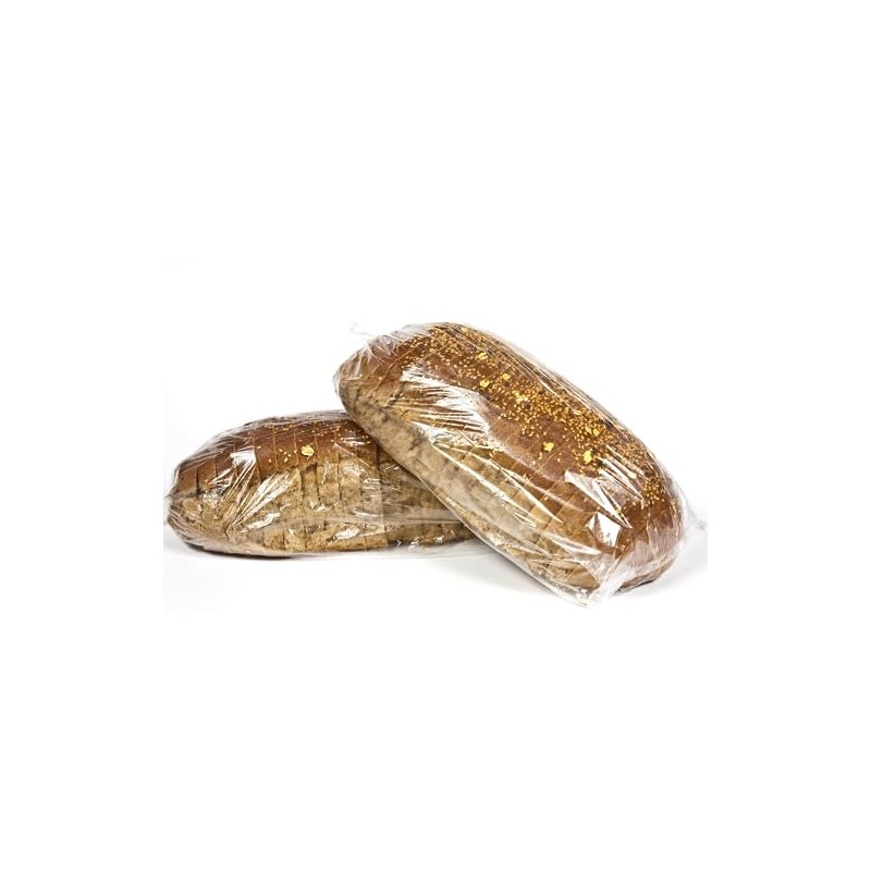 ROYALNA 100ct (8"x4"x18") Large Bread Loaf Packing Bags with Ties,