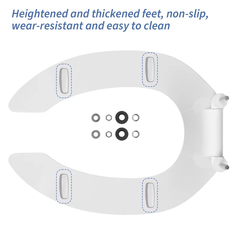 Commercial Heavy Duty Open Front Toilet Seat Without Cover, Thickened