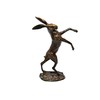 Hot Cast Solid Bronze Single Boxing Hare