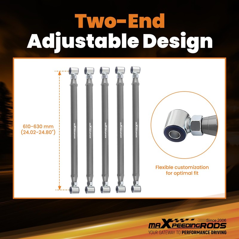 Universal Parallel 4 Link Kit Both Ends Adjustable Suspension Links