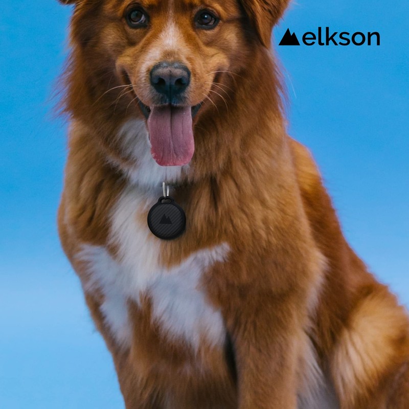 [elkson] AirTag Case Keychain Protective Air Tag Holder Case Cover