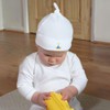 'Daffodils in A Vase' Baby Beanie Hat (BH00032424) White