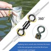 Eupheng 150pcs Quick Change Fly Fishing Snaps Stainless Steel, Fishing