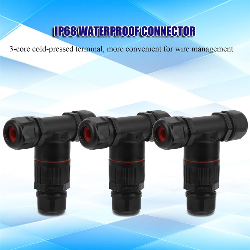 Uds Ip68 3 Vías en Forma de T Conector Ip68