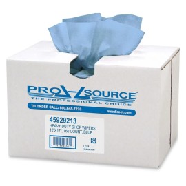PRO SOURCE Heavy Duty Blue Shop Wipes: 160 Wipes in a Dispenser Box, 17"x12"