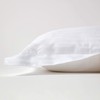 HOMESCAPES White Pure Egyptian Cotton King Size Oxford Pillowcase 330