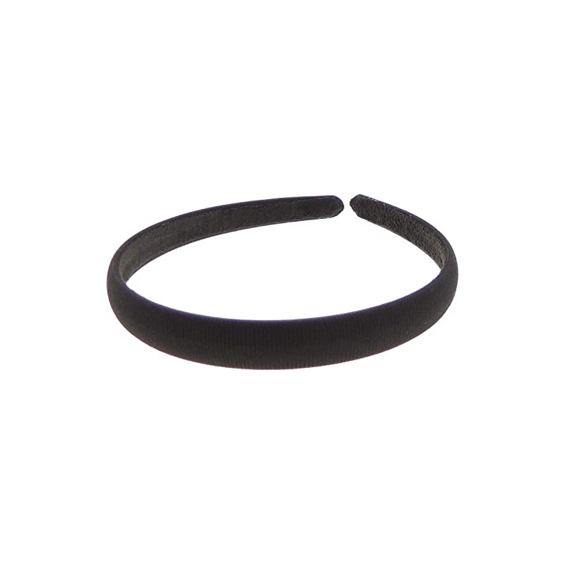 Black Satin Ribbed Strong Headband Alice Band Black 4 Sizes