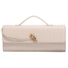 Woven Crossbody Bags for Women PU Leather Shoulder Bag Handwoven Small Hobo Bag Purses 2024, 12.0" X 1.5" X 4.9" White, One Size