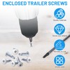 8 x 5/8" RV Square Head Screws White Self Tapping