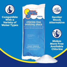 In The Swim Chlorine-Free Shock Bundle and Bromine Plus: Includes 12 x 1 Pound Bags Chlorine-Free Shock and 8 Pound Bucket of Bromine Plus - Effective Low Odor Alternative