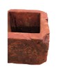 アビテ(Habiter) Abite JLA-601-BR Brick Square Pot, Brown, S