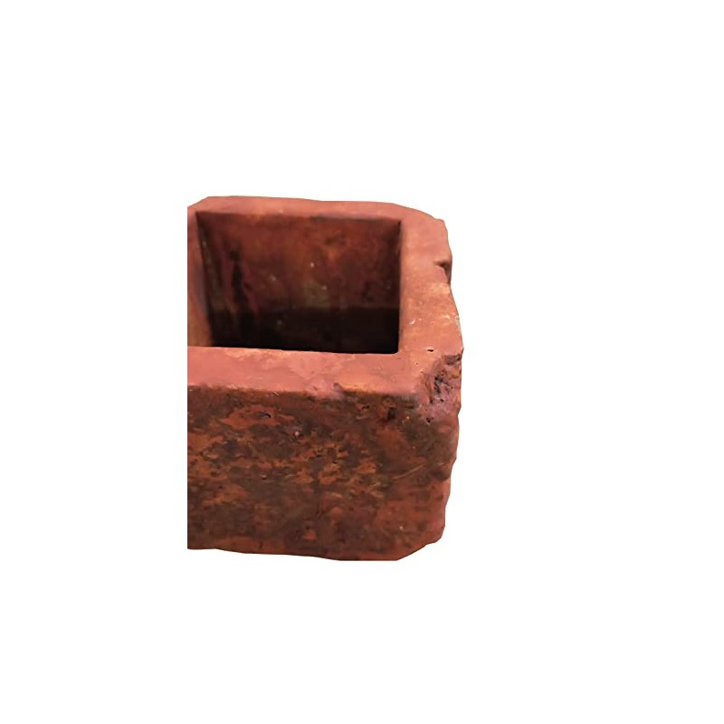 アビテ(Habiter) Abite JLA-601-BR Brick Square Pot, Brown, S