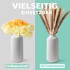 flature Ceramic Vase with Grooves - for Pampas Grass as