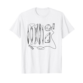 clay tools art tee ceramics tee art teacher tee painting tee T-Shirt