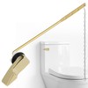 iFealClear Polished Gold Universal Toilet Handle Replacement, Front Mount Toilet