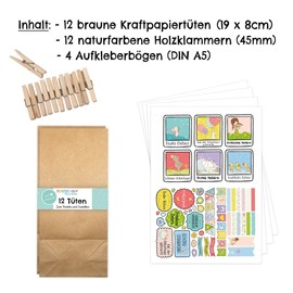 Papierdrachen 12 Creative Easter Nests for Filling with Colourful Easter Stickers – Easter Gift for Children – Green/Yellow – Easter 2019