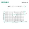 Serene Valley Sink Bottom Grid 28" x 13-15/16", Rear Drain