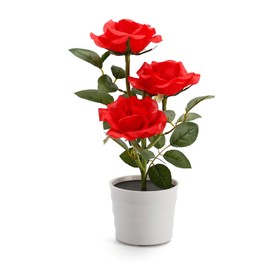 3LED Rose Flower Light Solar Simulation LED Garden Light Solar Rose Flower Pot Light Decoration