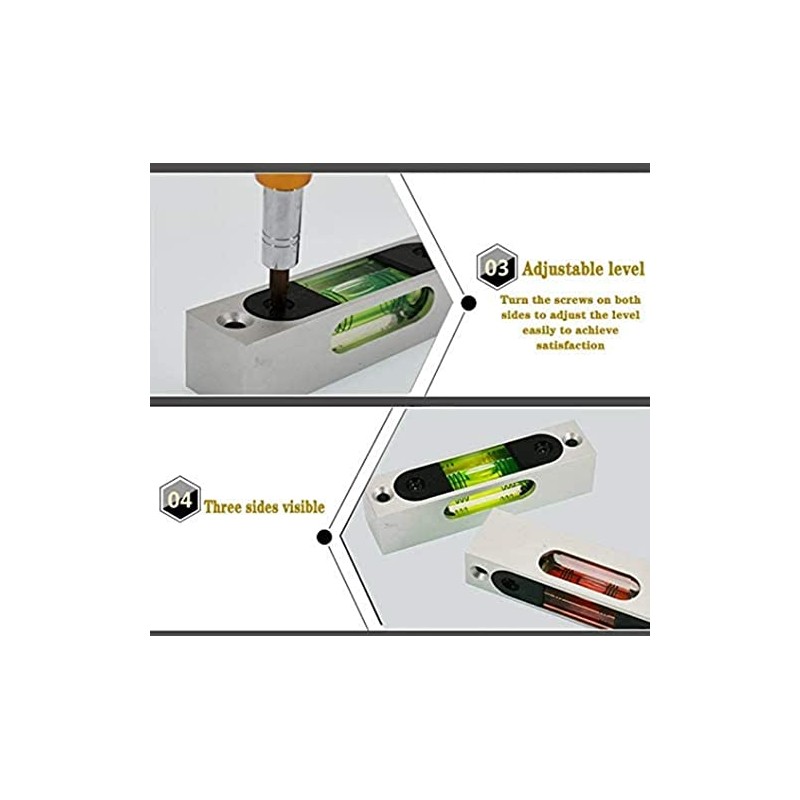 Green Aluminum Alloy Luminous Metal High Precision Adjustable Spirit Level
