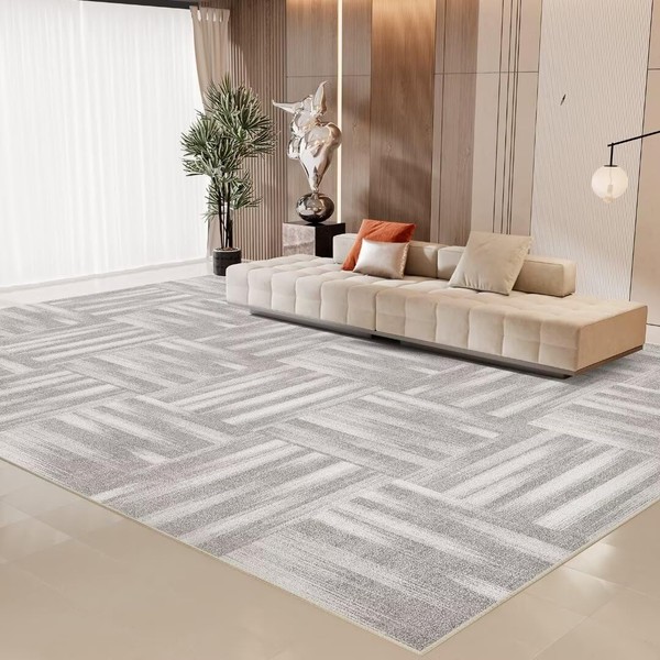 GEMBED Modern Area Rug - Geometric Rug for Bedroom Living