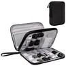 Arae Electronic Accessories Organizer, Travel Cable Bag with Double-Layer Storage