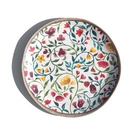 Abode Homewares Garden Vines newWave Microwave Safe Premium Melamine Salad Plate, Set of 6, 8.5"