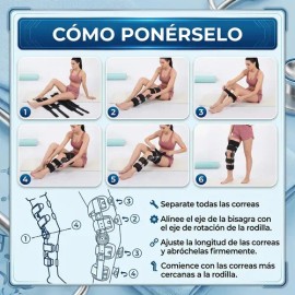 Rodillera Estabilizadora Glimall Ajustable para Recuperación de Lesiones                                                                              
