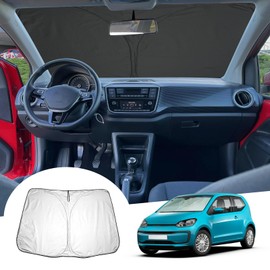 GAFAT V W UP GTI/Seat MII/Skod-a Citigo 2013-2023 2024 Sun Protection Front Windscreen Indoor, Windscreen Parasol Sun Visor, Cooling, UV Protection, Compatible with VW UP Accessories