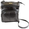 Lorenz Leather Cross Body Bag In Black 3780