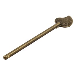 uxcell Metal Household Chinese Leaf Style Cabinet Key Latch Door Bolt Locking Pin Bronze Tone