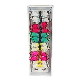 Shinoda Design Center 12Pc Butterfly Decor, 2", Assorted