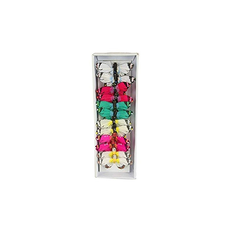Shinoda Design Center 12Pc Butterfly Decor, 2", Assorted
