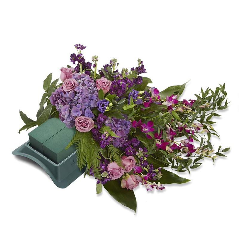 FloraCraft Plastic Floral Casket Saddle 2.75 Inch x 11.25 Inch