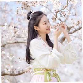 Baluue 1set Tassel Hairpin for Women Creative Chinese Retro Hair Accessories for Weddings Parties and Daily Use Beautiful Flower and Tassel Design