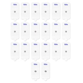Discount TENS – XL Replacement Electrods for TENS Units 10 Pairs (20 Electrodes) – 2"x4" Premium Reusable Hydrogel Conductive Pads, Compatible with 3.5" Snap Connector TENS and EMS Devices