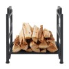 Sking Firewood Rack Holder Metal Outdoor Indoor Log Storage Bin