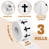 Geiserailie 3 Pcs Christian Cross Athletic Tape 1.5 in x