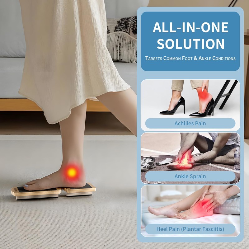 MobllSport Ankle Balance Board Wooden Single Leg