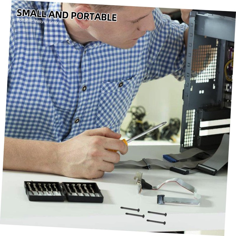 TEHAUX Computer Fan Mounting Screws Pc Case Fan Screws Long