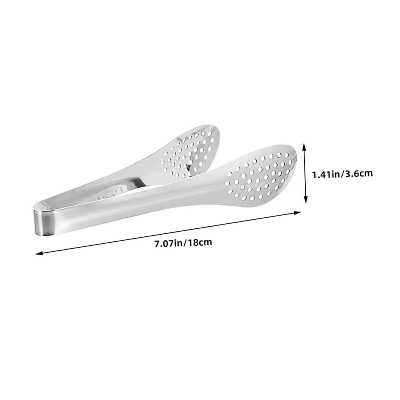 BIUDECO Set of 6 BBQ Tongs Stainless Steel Steak Clip