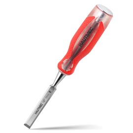 HAUTMEC 1/2" High Impact Wood Chisel for Woodworking Drop-Forged CRV Steel Beveled Edge Blade Ergonomic Handle Wood Chisel for Carpentry Wood Carvers HT0360-UK