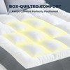 HYPREST 4 Inch Twin XL Mattress Topper Cotton,Shredded Memory Foam