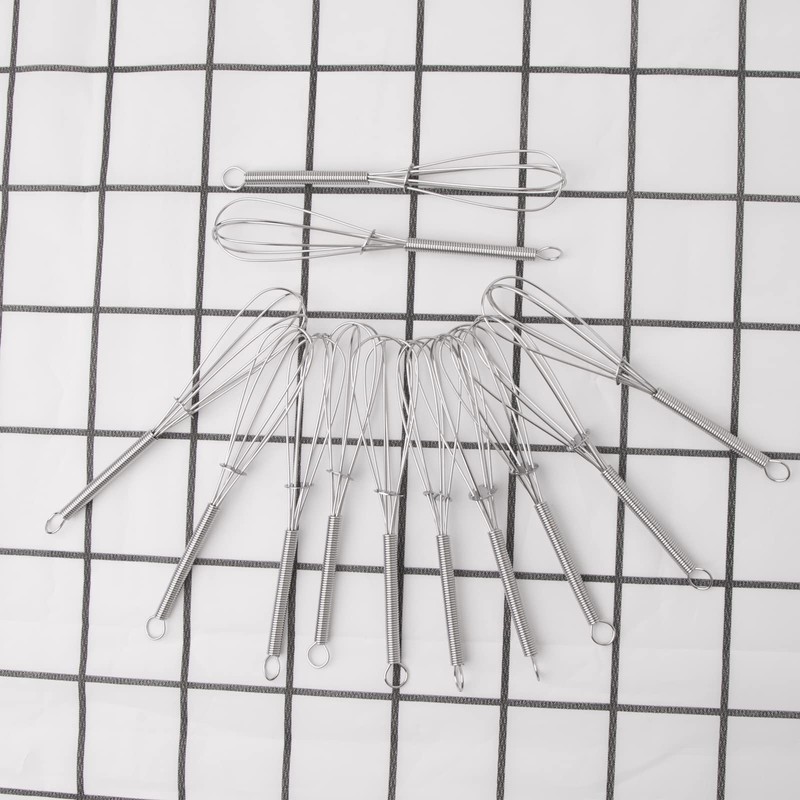 ZLKSKER Small Wire Whisks, Stainless Steel Mini Whisk, Egg Beater